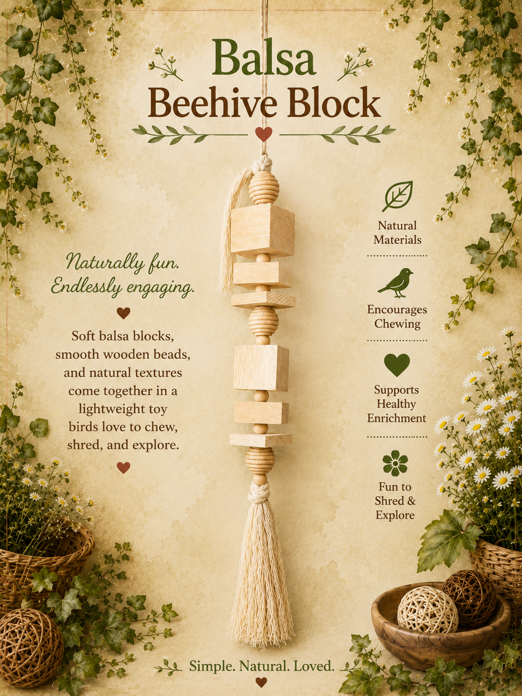Balsa Beehive Block