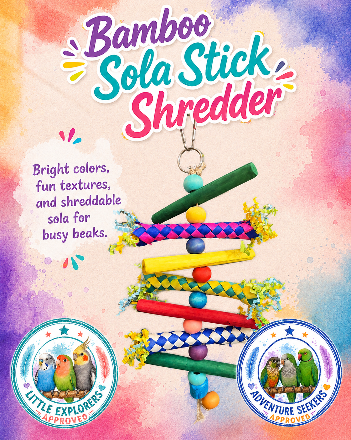 Bamboo Sola stick shredder