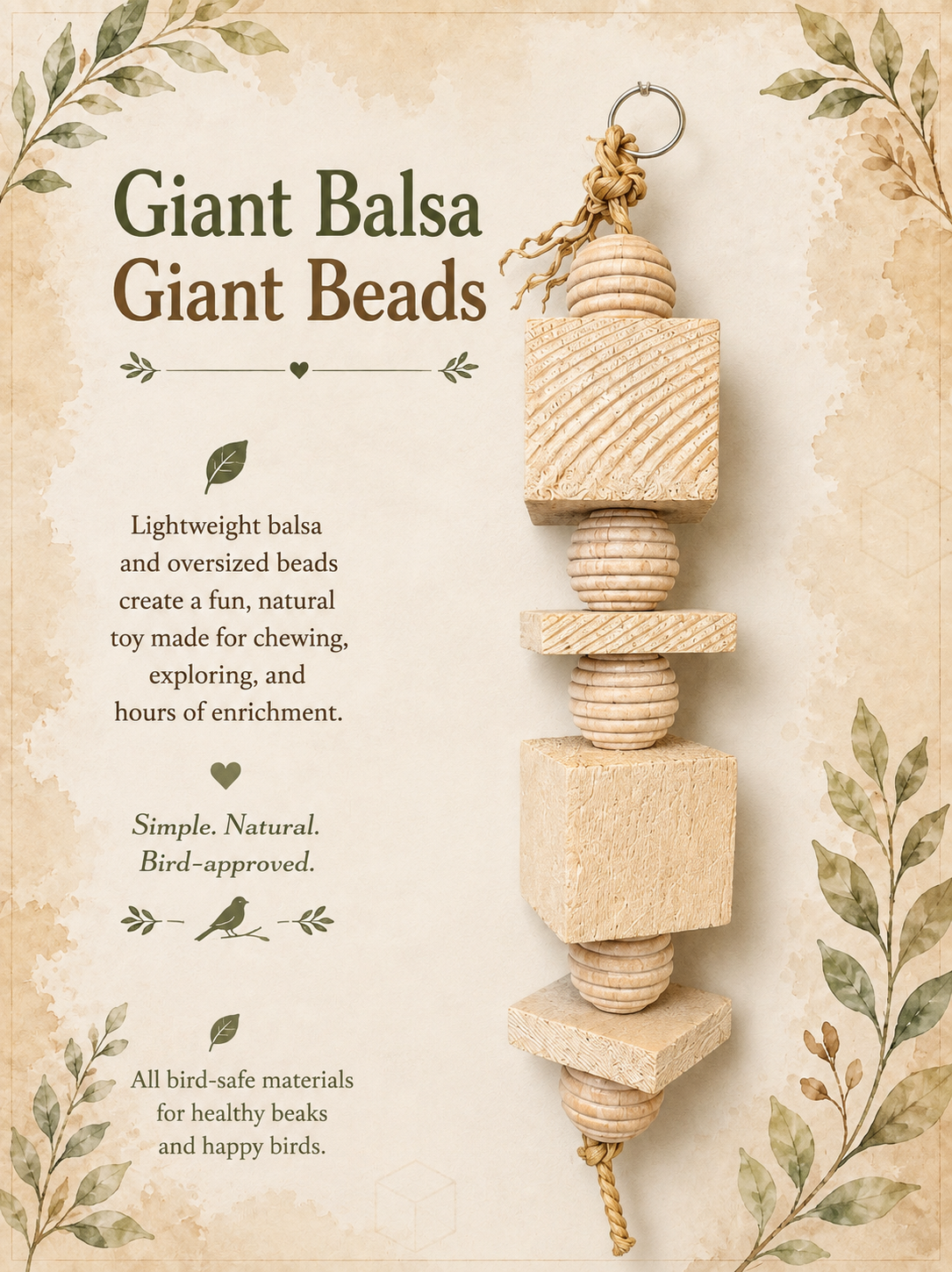 Giant Balsa Giant Beads