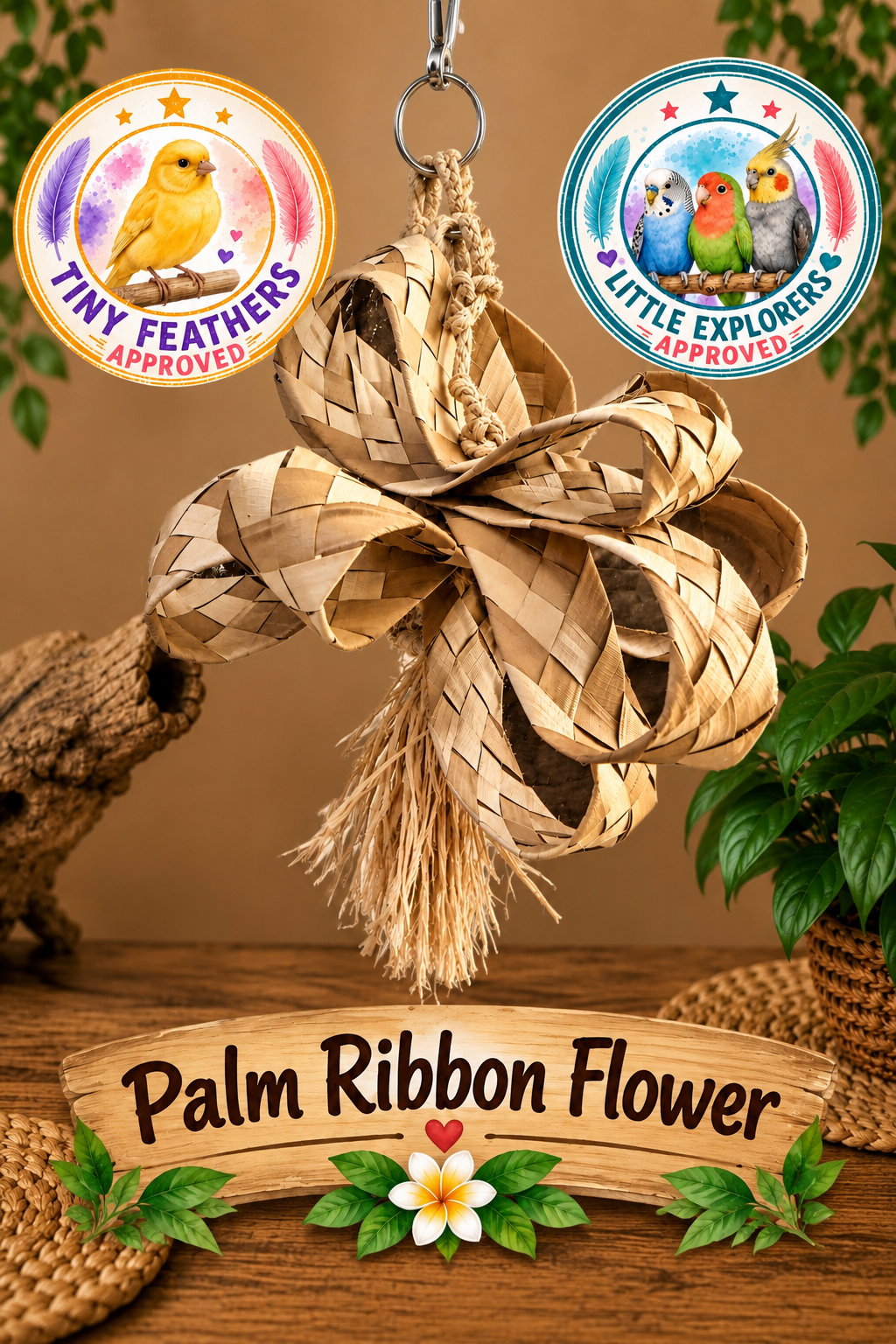 Palm Ribbon Flower