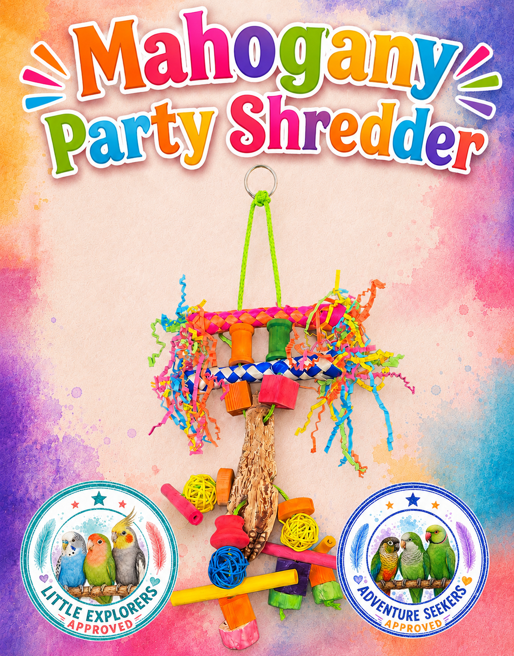 Mahogany party shredder