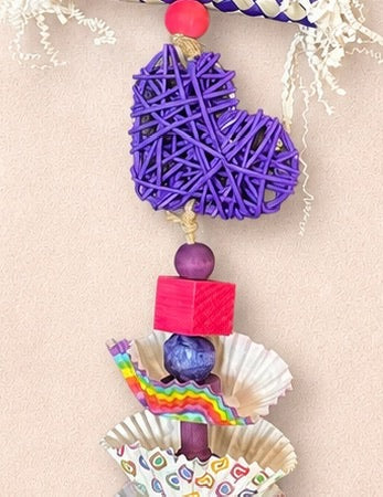 Purple Bamboo Heart Shredder